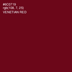 #6C0719 - Venetian Red Color Image